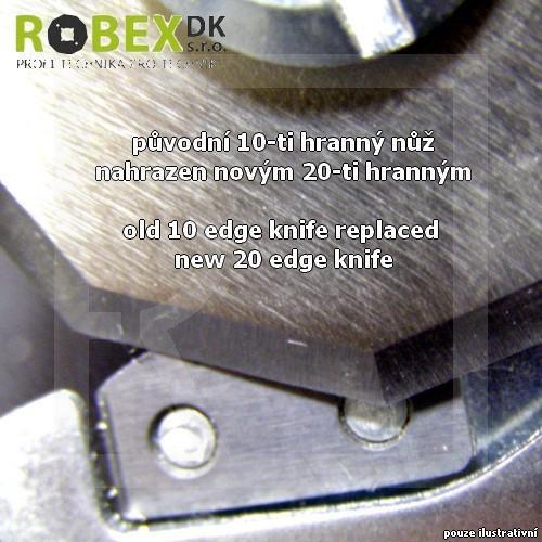 Knife for Bosch Xeo - 10 edge knife - detail photo 958