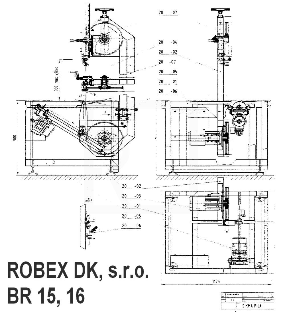 BR 15 a BR 16 - ukosovací pily na PUR - detailní foto 409