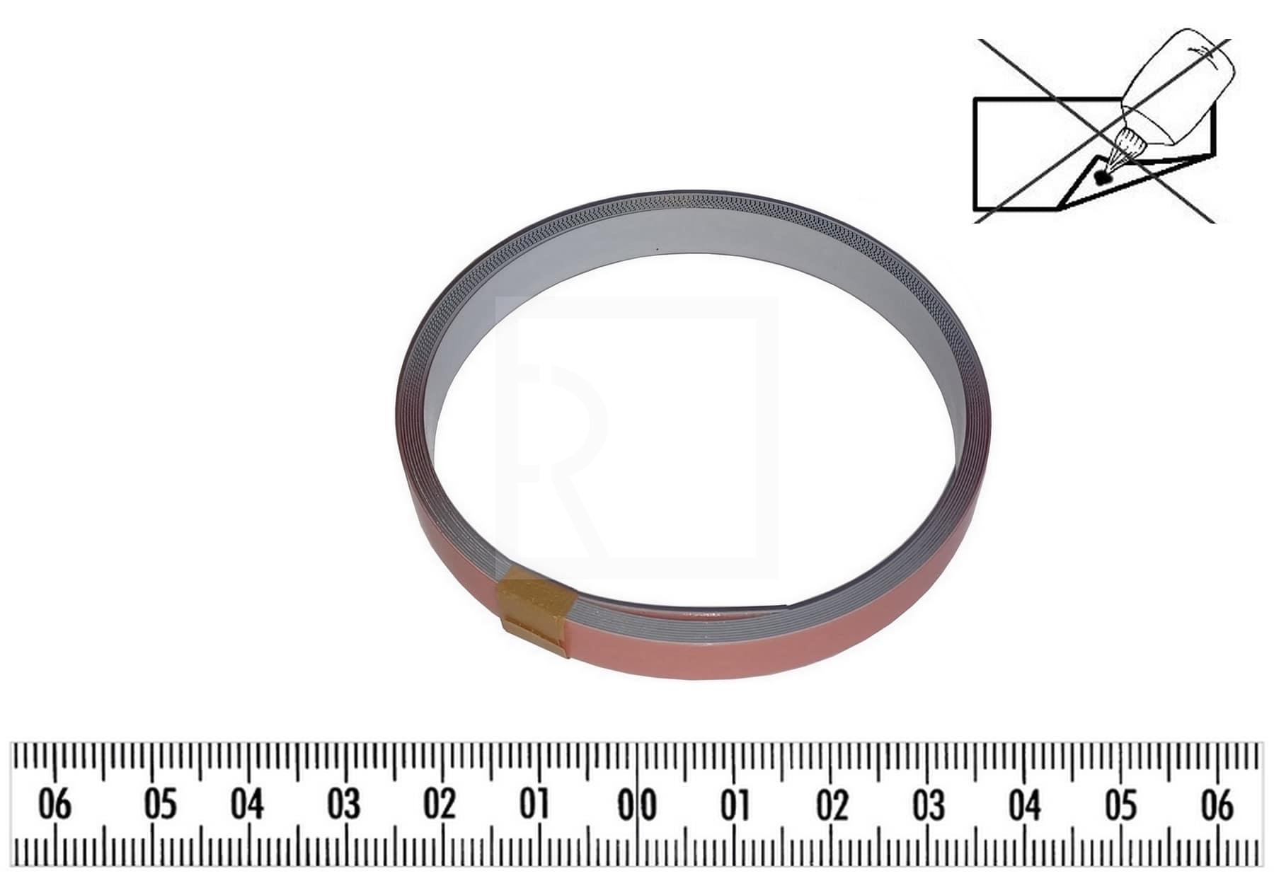 Nalepovací metr ocel  X-0-X  x 13mm (průběžný, bílý, Duplex EG II) - hlavní foto 1211