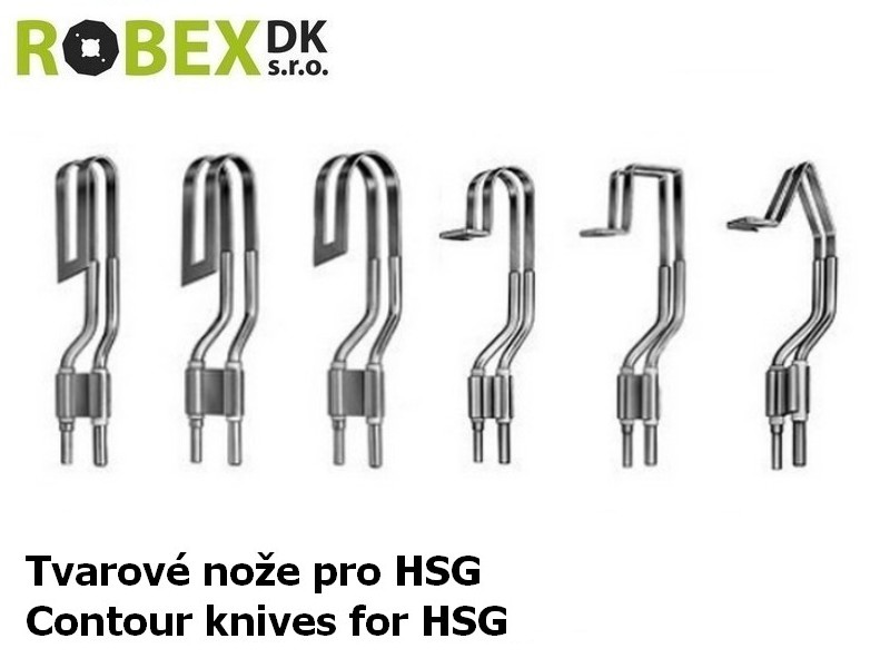 Tavný tvarový nůž CN-14 B pro HSG - Tvarové nože pro HSG Engel Cutter, Syrocut 140, 180 a G1 VW - na polystyren, EPS (6 typů)